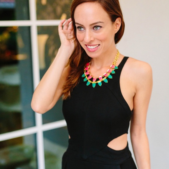 NIB Stella & Dot Eye Candy Necklace in pink - Picture 2 of 6